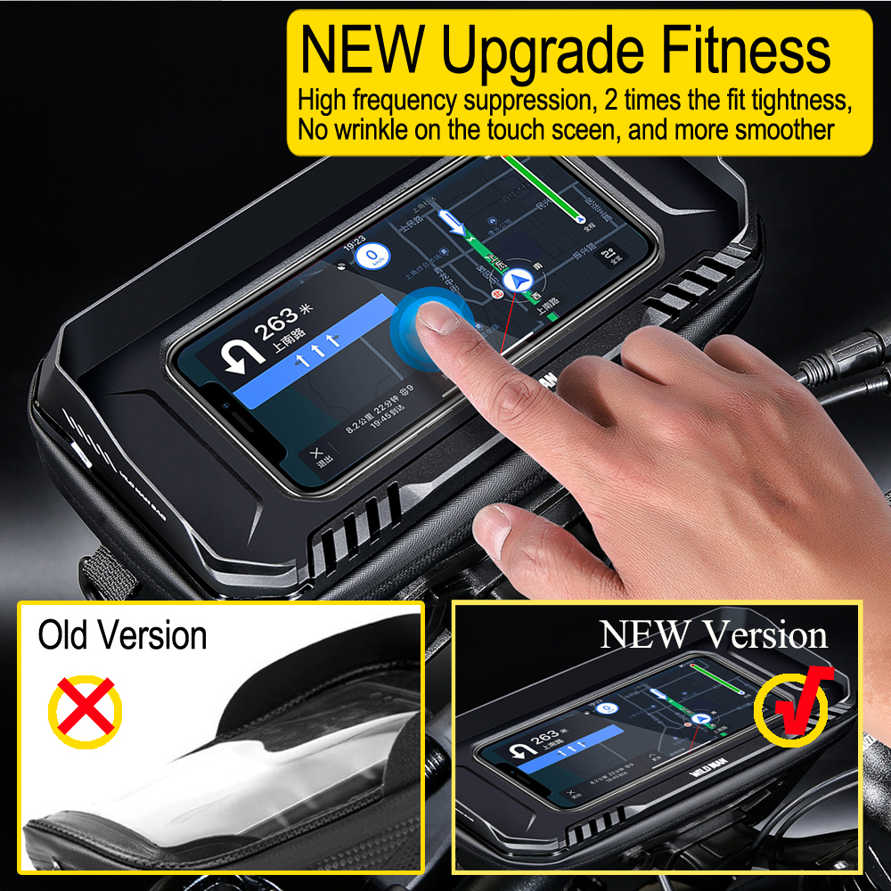 NEW  Bike Bag Big Capacity Waterproof Front Tube Cycling Bag MTB Handlebar Bag Front Trunk Pannier Pack Bike Accessories