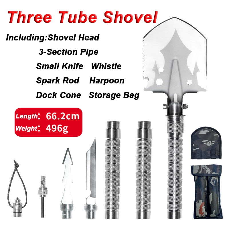 Multifunctional Outdoor Shovel Fishing Folding  Shovel